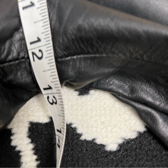 Vintage Black Leather High Waisted Straight Leg  Pants Size Medium - Picture 11 of 12